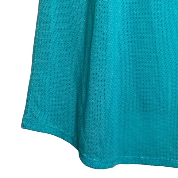 Athletic Works Turquoise Strappy Back Mesh Short Sleeve T-Shirt Extra Large XL - Picture 9 of 16